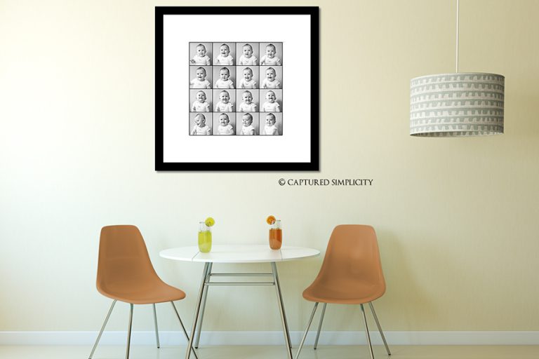 display a wall collage in your kitchen