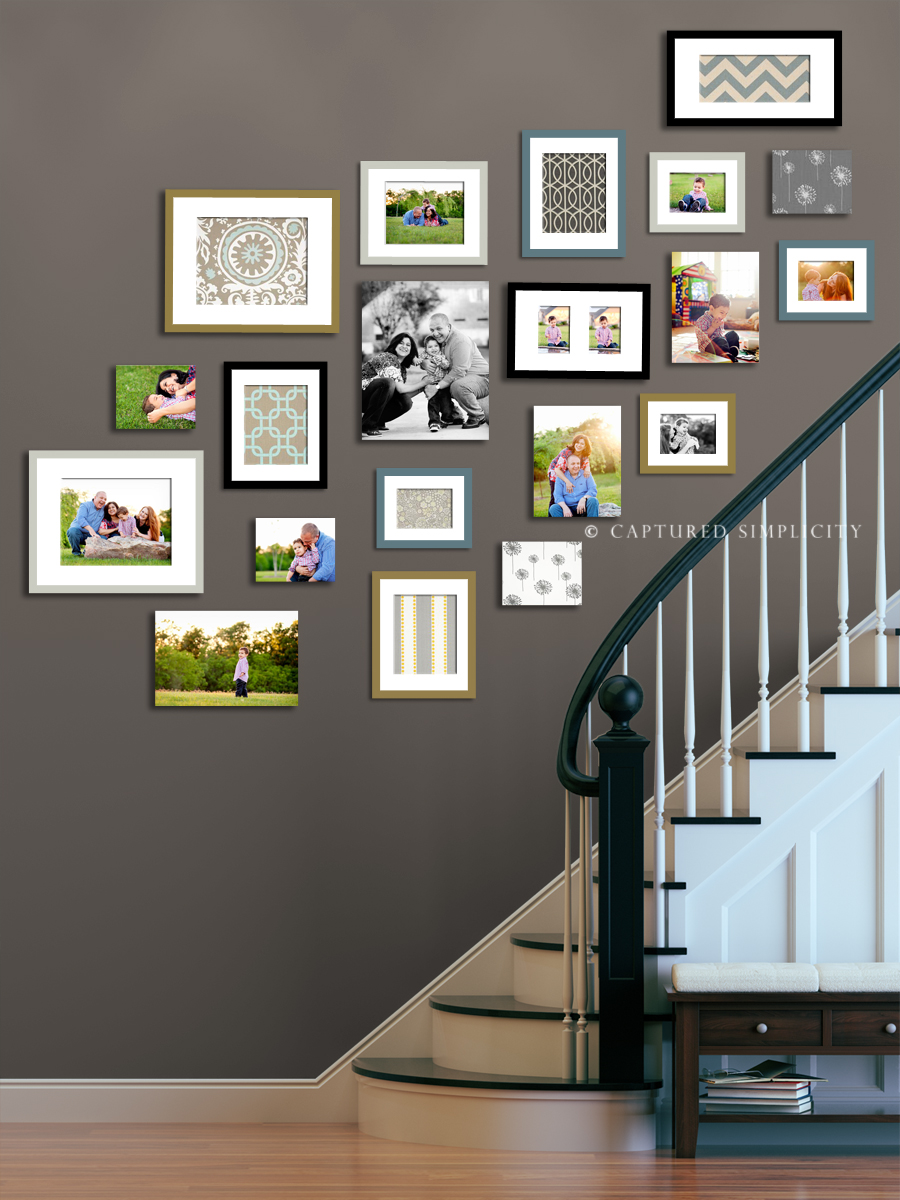 displaying your photographs at home Wall Collage Ideas Option A