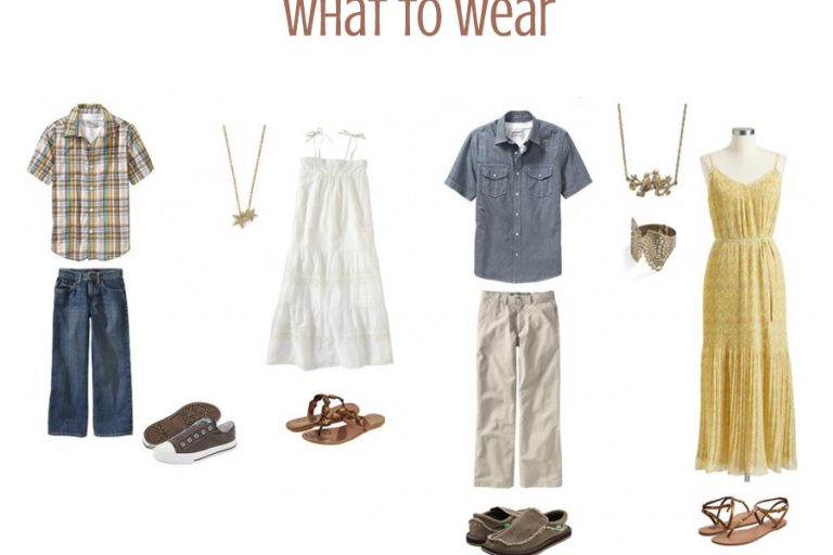 yellow and blue for family photographs