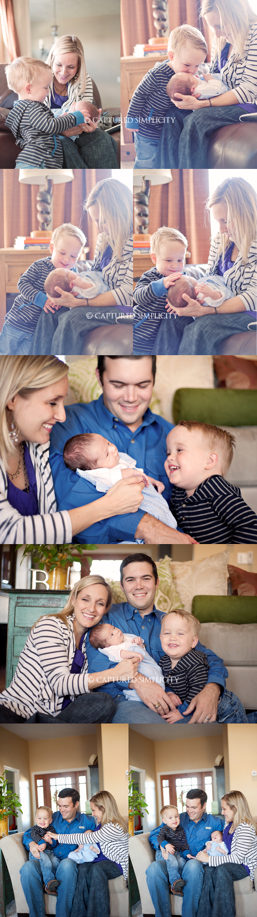 big brother and baby family photography houston