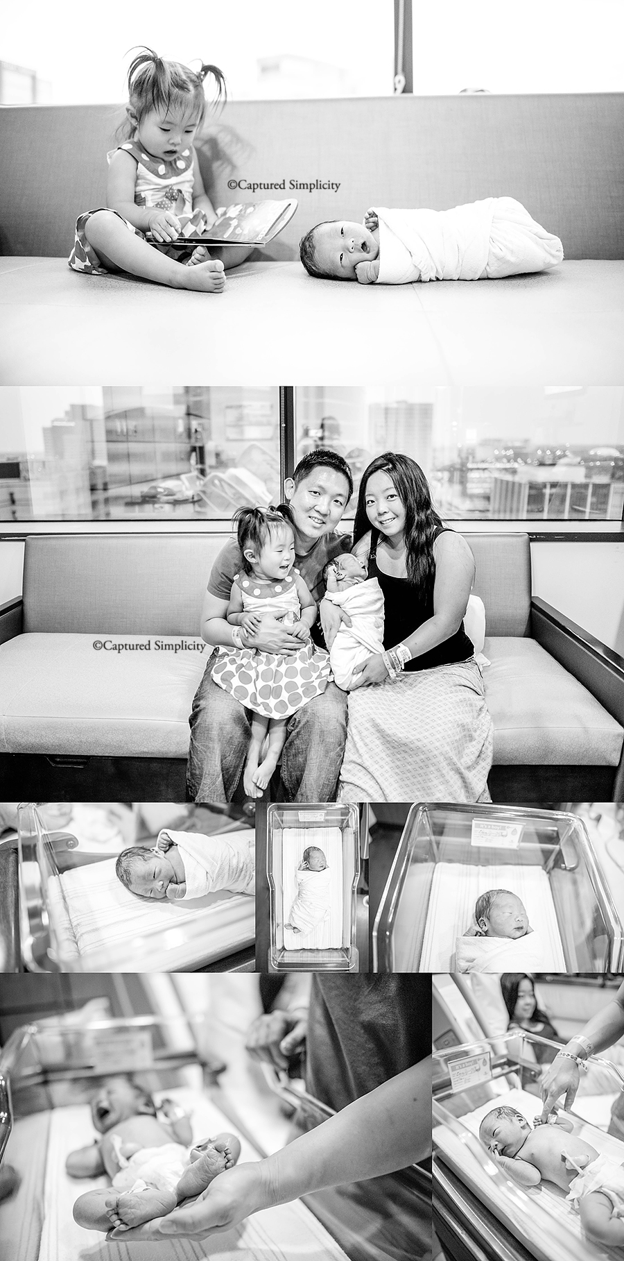 houston newborn photography at the hospital
