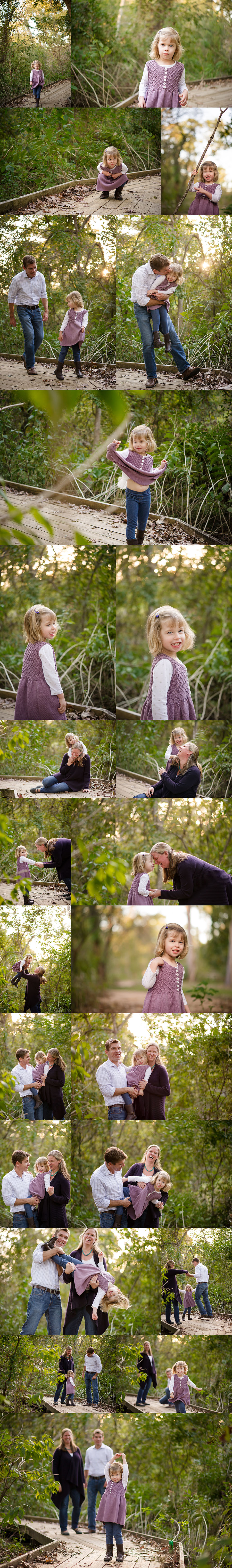 Woodlands Outdoor Family Photos